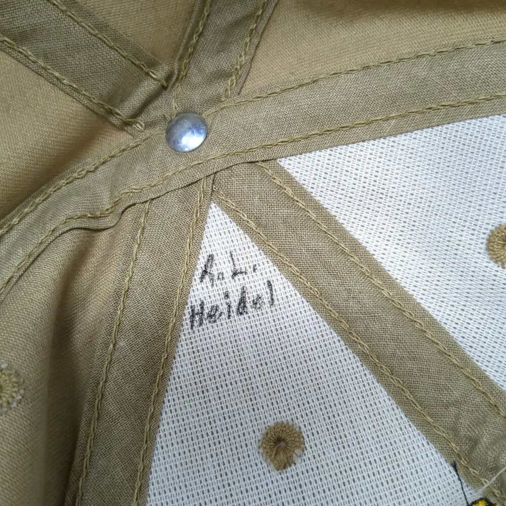 Can Do! Snapback Hat Brown One Size Embroidered Adjustable 6 Panel - Picture 9 of 10